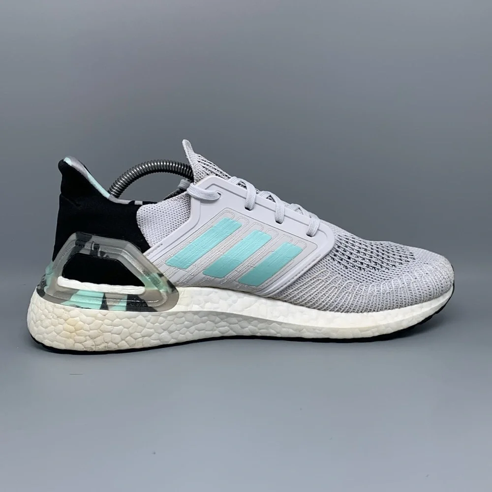 Adidas UltraBoost 20 Blue Camo Running Shoes‎ FV8323 Men’s Sz 10
